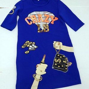 Lalabobo Blue Mini Dress sz. M